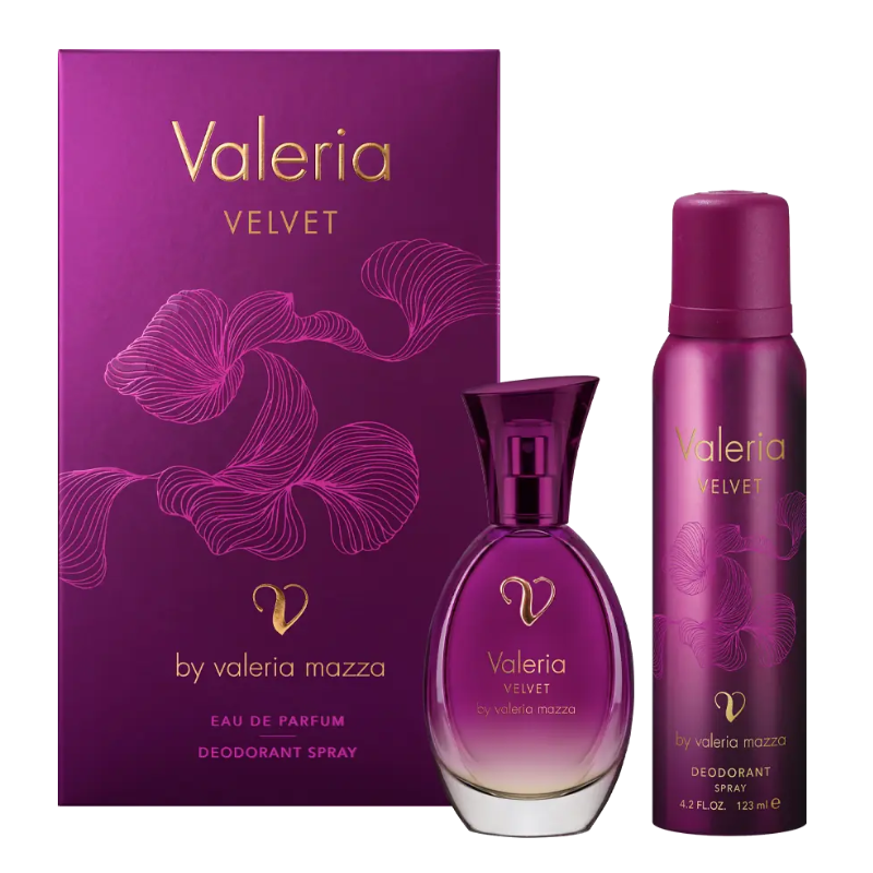 VALERIA MAZZA VELVET ESTUCHE X 60 ML.